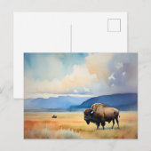 Wild auf der Wiese Postkarte (Vorne/Hinten)
