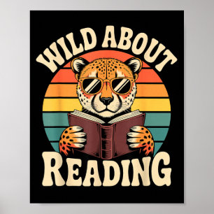 Wild aufs Lesen lustige Lese Woche  Poster