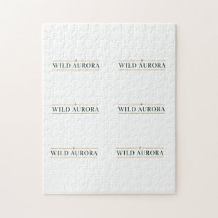 Wild Aurora-Typografie Puzzle