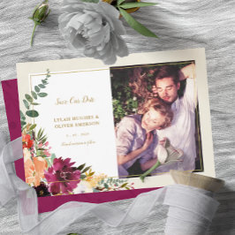 Wild Autumn Bouquet | Foto Save the Date kündigen Ankündigung