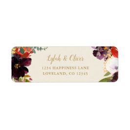 Wild Autumn Bouquet | Hochzeitsfeier Rücksendeadre