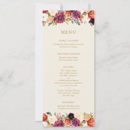 Wild Autumn Bouquet | Hochzeitsmenü