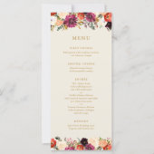 Wild Autumn Bouquet | Hochzeitsmenü (Vorderseite)