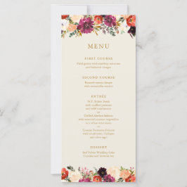 Wild Autumn Bouquet | Hochzeitsmenü