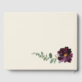 Wild Autumn Bouquet | Wedding Guest Book Gästebuch (Rückseite)