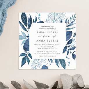 Wild Azure Bridal Dusche Einladung   Platz