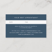 Wild Azure Ernennungskarten Terminkarte (Rückseite)