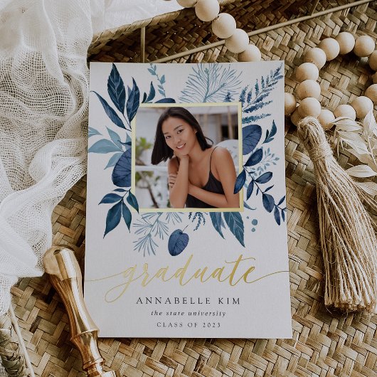 Wild Azure Foil Foto Abschluss Ankündigung