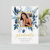 Wild Azure Foil Foto Abschluss Ankündigung (Stehend vorne)