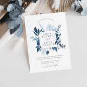 Wild Azure Frame Wedding Einladung