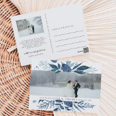 Wild Azure | Hochzeitsszenario Foto Vielen Dank Postkarte