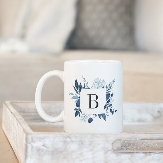 Wild Azure Monogram Kaffeetasse