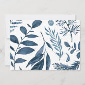 Wild Azure Personalisiert Stationery Flat Card Mitteilungskarte (Rückseite)