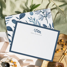 Wild Azure Personalisiert Stationery Flat Card Mitteilungskarte