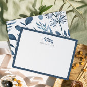 Wild Azure Personalisiert Stationery Flat Card Mitteilungskarte
