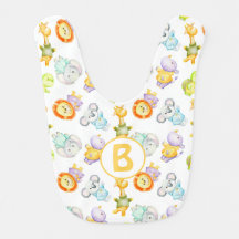 Wild Baby Animals Baby Bib