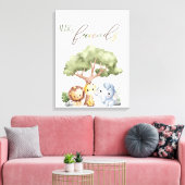 Wild Baby Safari Animals Wall Art Décor Leinwand (Insitu (Wohnzimmer))