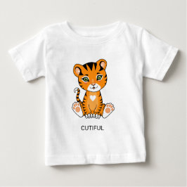 Wild Baby Tiger Animal Cartoon T - Shirt