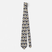 Wild Bald Eagle Muster in Brown Neck Tie Krawatte (Vorderseite)