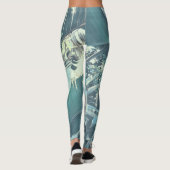 Wild Banana Palm Tree Leaf Muster Champ Leggings (Rückseite)