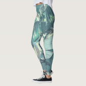 Wild Banana Palm Tree Leaf Muster Champ Leggings (Links)