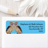 Wild Barn Owl Bird Artwork Name Personalisiert Blu (Insitu)