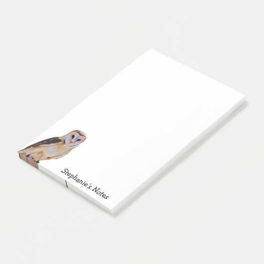 Wild-Barn-Vogelgeflügel Artwork Name Personalisier Post-it Klebezettel (angewinkelt)