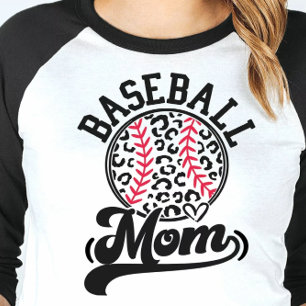 Wild Baseball Mama Leopard T-Shirt Tri-Blend Shirt