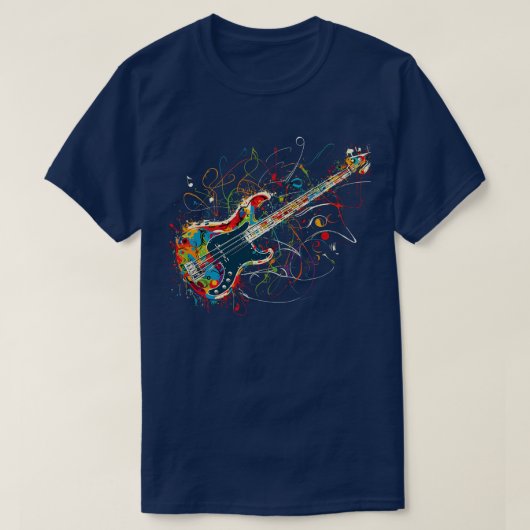 Wild Bass Guitar T-Shirt (Design vorne)