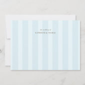 Wild Beach Fence Ocean Stripes Hochzeitessen UAWG (Rückseite)