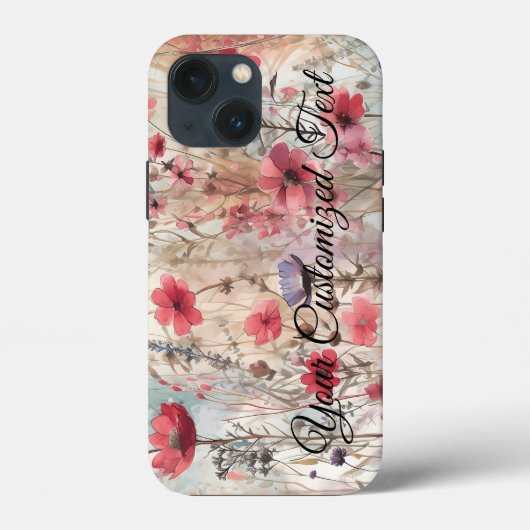Wild Beauty Woven: Von Wildblumen gestaltet Case-Mate iPhone Hülle (Rückseite)