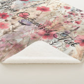 Wild Beauty Woven: Von Wildblumen gestaltet Sherpadecke (3/4)