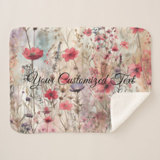 Wild Beauty Woven: Von Wildblumen gestaltet Sherpadecke