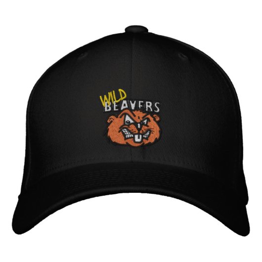 Wild-Beavers Club Hat Bestickte Baseballkappe (Vorderseite)