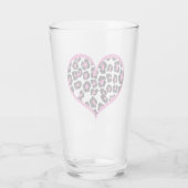 Wild bei Heart Leopard Print Glas (Rückseite)