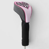 Wild bei Heart Leopard Print Golf Headcover (angewinkelt)