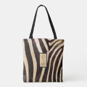 Wild bei Heart Zebra Print Tasche (Rückseite)