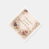 Wild Berry Garden Baby Shower Serviette (Ecke)