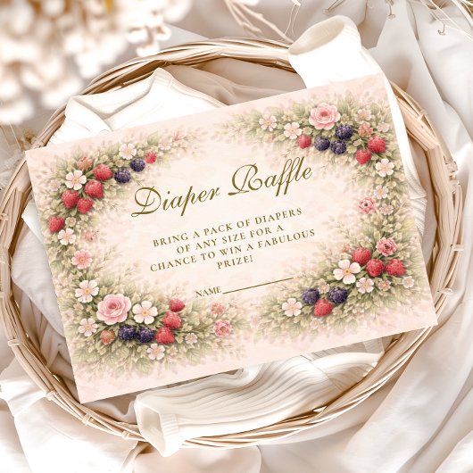Wild Berry Garden Diapper Raffle Begleitkarte