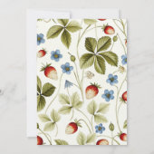 Wild Berry Romance Brautparty Einladung (Rückseite)