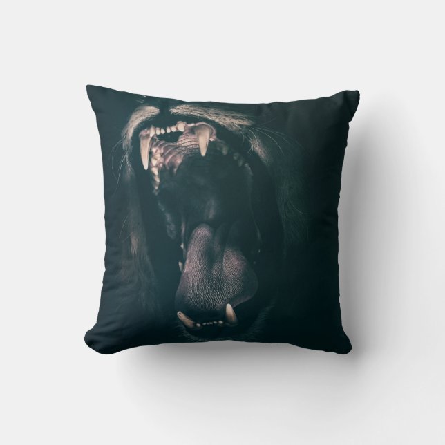 Wild Big Cats Design Throw Kissen (Vorderseite)