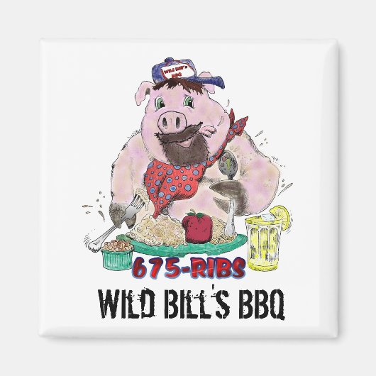 WILD BILL-GRILLEN MAGNET (Vorne)