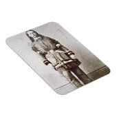 Wild Bill Hickok (1837-76) (b/w Foto) Magnet (Rechte Seite)