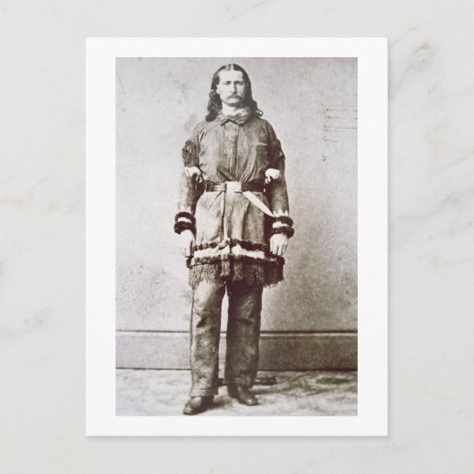Wild Bill Hickok (1837-76) (b/w Foto) Postkarte (Vorderseite)