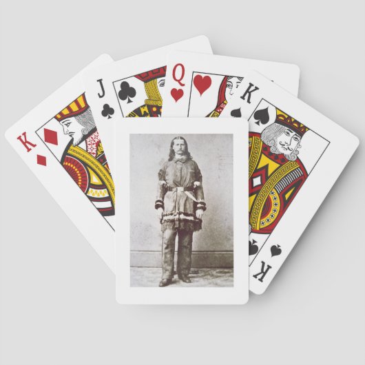 Wild Bill Hickok (1837-76) (b/w Foto) Spielkarten (Rückseite)