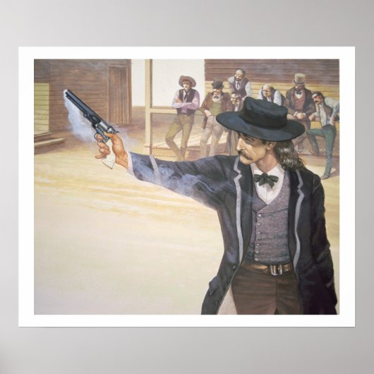 'Wild Bill' Hickok (1837-76) demonstriert seine Ma Poster (Vorne)