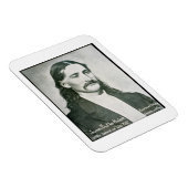 "Wild Bill" Hickok (b/w-Foto) Magnet (Rechte Seite)