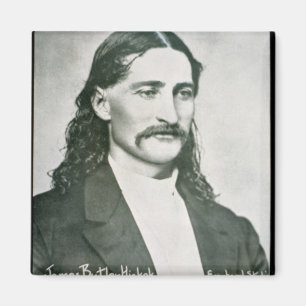 "Wild Bill" Hickok (b/w-Foto) Magnet