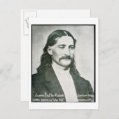 "Wild Bill" Hickok (b/w-Foto) Postkarte (Vorne/Hinten)