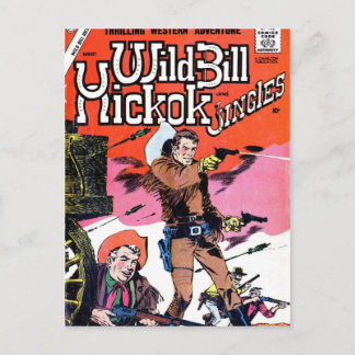 Wild Bill Hickok Comic Postkarte